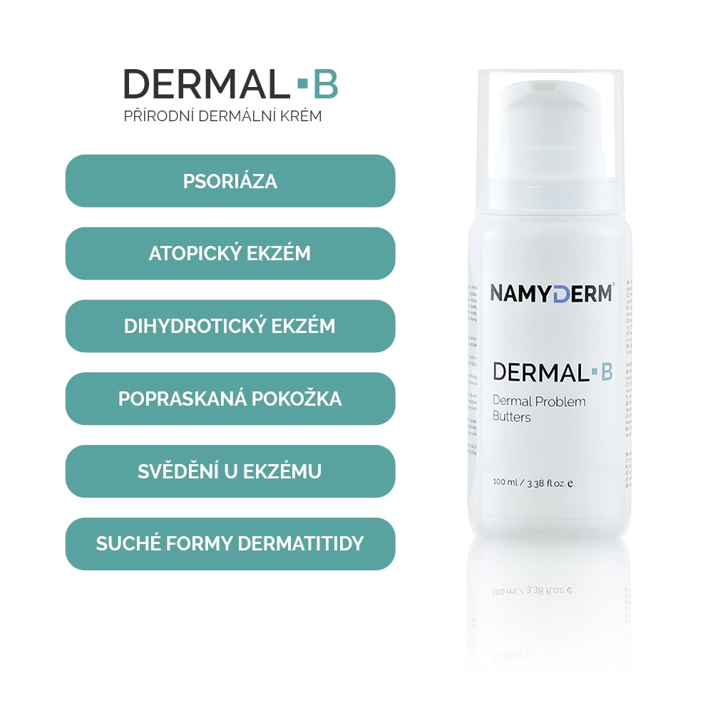 DERMAL B | Přírodní dermální krém | Psoriáza | Atopický ekzém