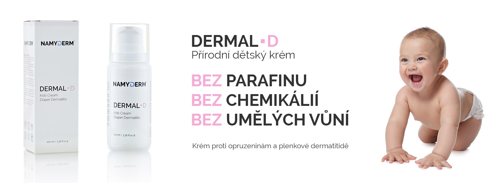 DERMAL D – přírodní dermální krém. Plenková dermatitida.