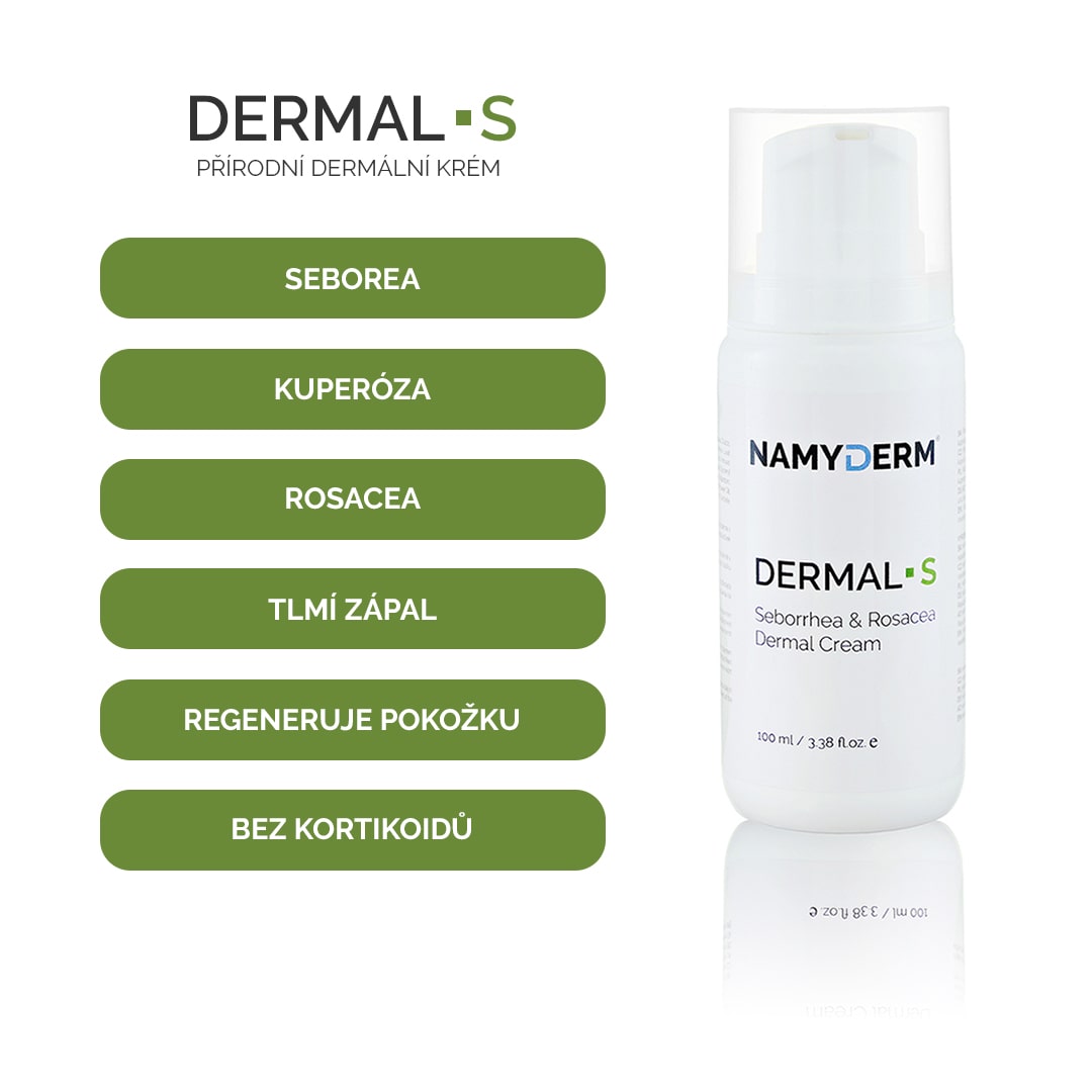 DERMAL S | Prírodný dermálny krém | Seborea | Rosacea | Kuperóza