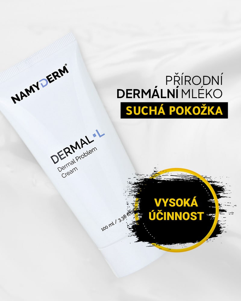 Dermal L – přírodní dermální mléko. Suchá pokožka, svědění