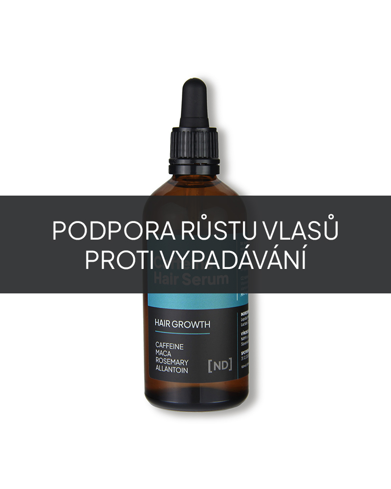 Přírodní vlasové sérum pro podporu růstu vlasů