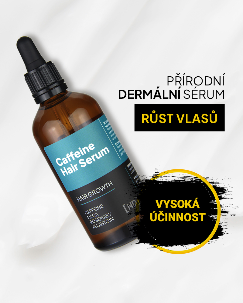 Přírodní vlasové sérum pro podporu růstu vlasů